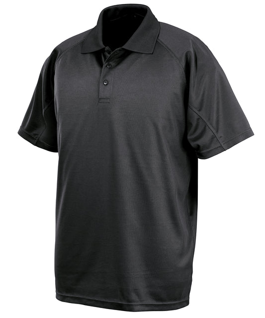 Spiro S288X Performance Aircool polo shirt in Black*