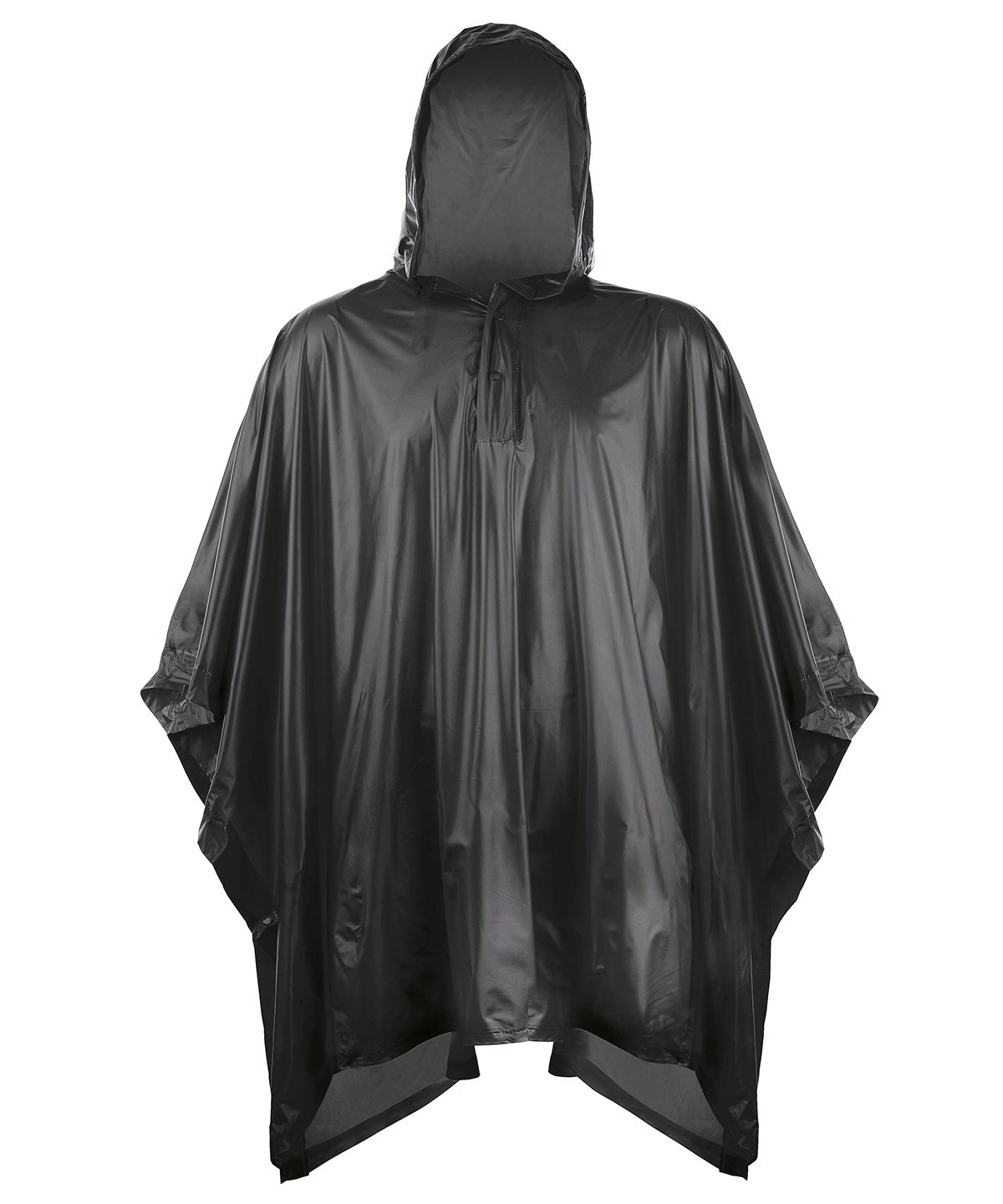 Splashmacs SC019 Kids plastic poncho in Black