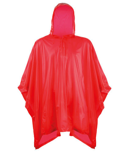 Splashmacs SC019 Kids plastic poncho in Red