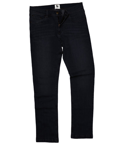 AWDis So Denim SD001 Leo straight jeans in Black