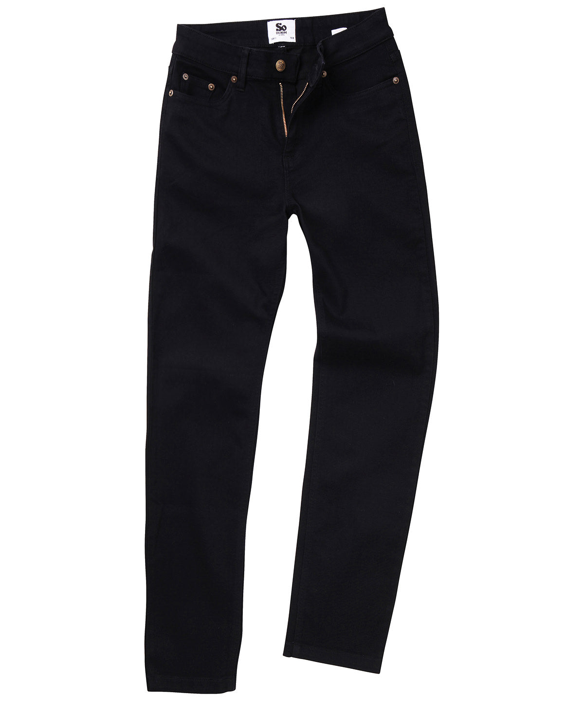 AWDis So Denim SD011 Women's Katy straight jeans in Black