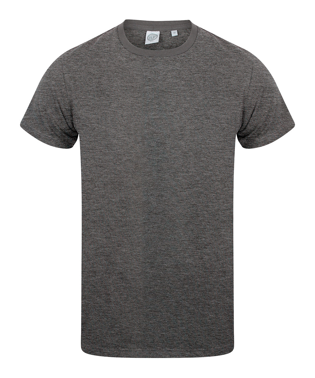 SF SF121 Men's feel good stretch t-shirt in Heather Charcoal