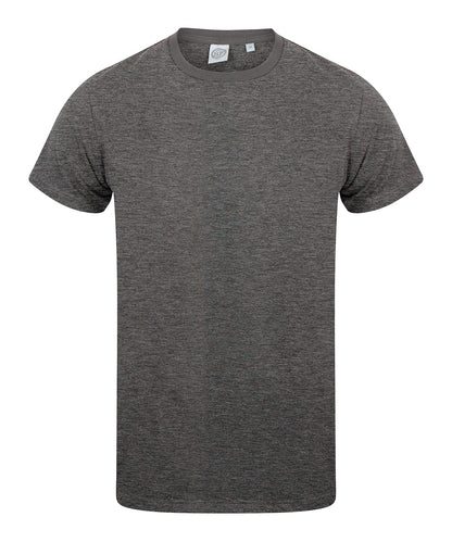SF SF121 Men's feel good stretch t-shirt in Heather Charcoal