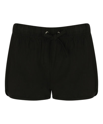 SF SK069 Women's retro shorts in Black/Black
