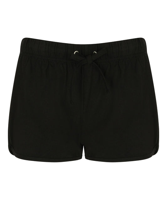 SF SK069 Women's retro shorts in Black/Black