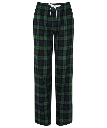 SF SK083 Women's tartan lounge pants in Navy/Green Check