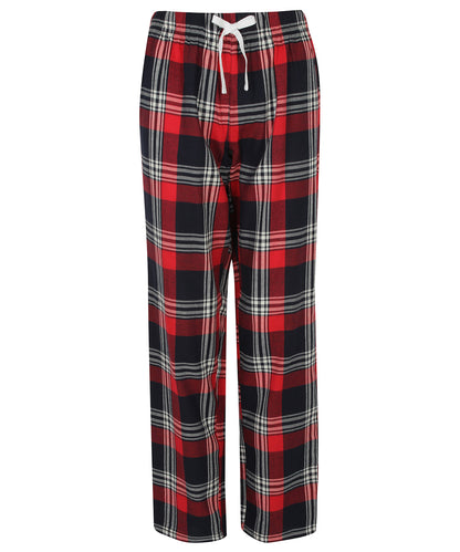SF SK083 Women's tartan lounge pants in Red/Navy Check