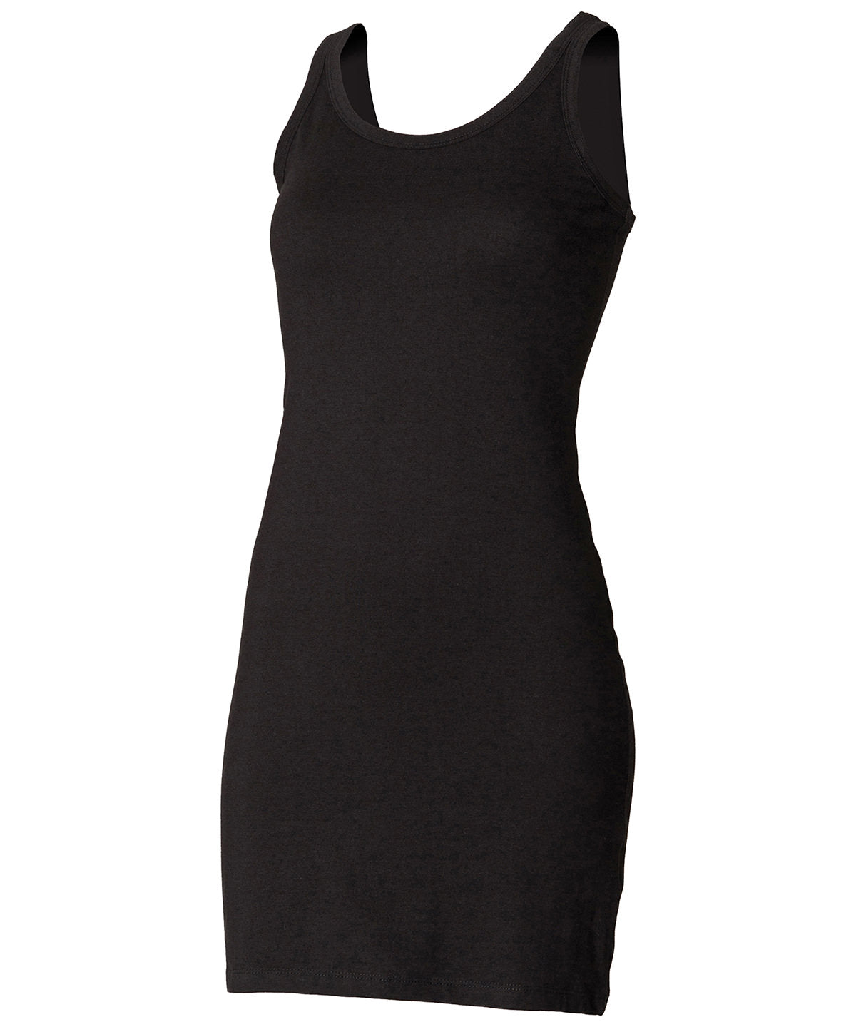 SF SK104 Extra long stretch tank in Black