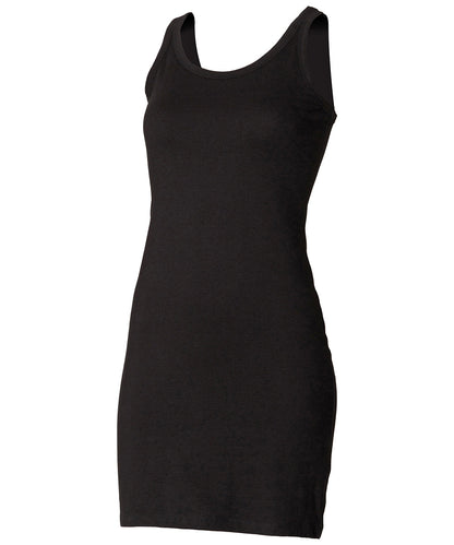 SF SK104 Extra long stretch tank in Black