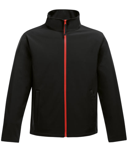 Regatta Professional SN130 Ablaze printable softshell in Black/Classic Red