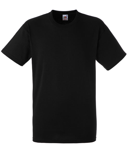 Fruit of the Loom SS008 Heavy cotton T in Black*