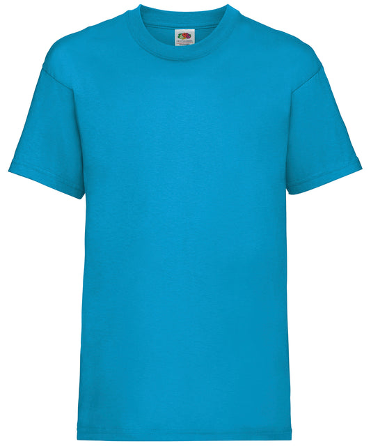 Fruit of the Loom SS031 Kids valueweight T in Azure Blue