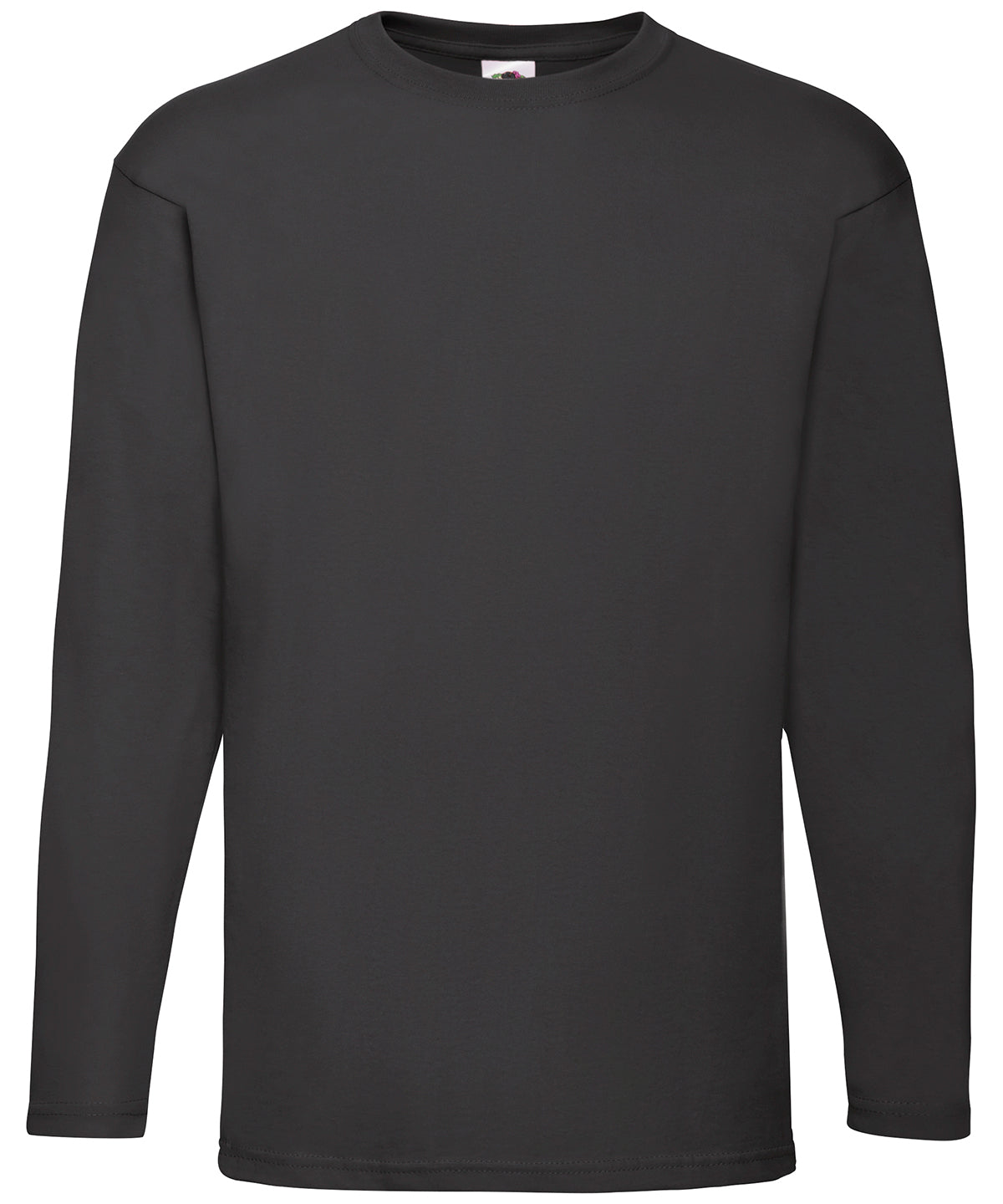Fruit of the Loom SS032 Valueweight long sleeve T in Black*