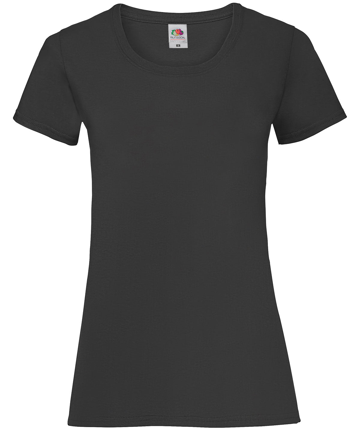 Fruit of the Loom SS050 Women's valueweight T in Black