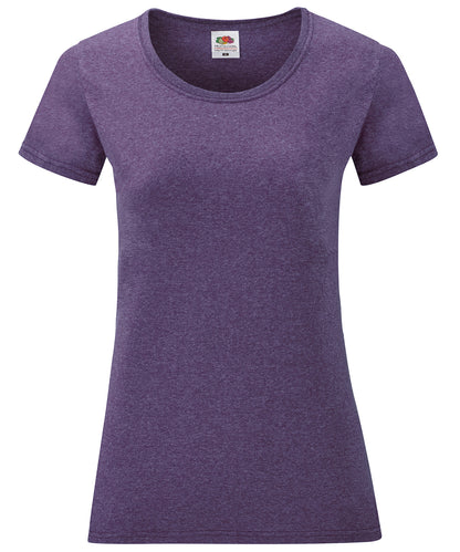 Fruit of the Loom SS050 Women's valueweight T in Heather Purple