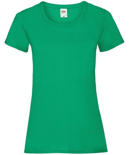 Fruit of the Loom SS050 Women's valueweight T in Kelly Green
