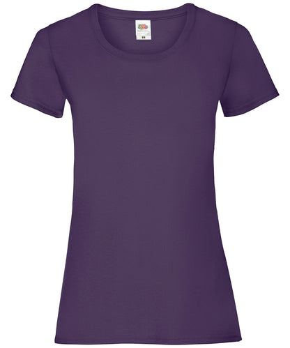Fruit of the Loom SS050 Women's valueweight T in Purple