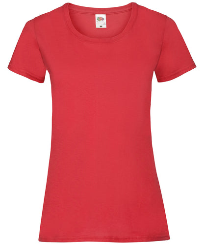 Fruit of the Loom SS050 Women's valueweight T in Red