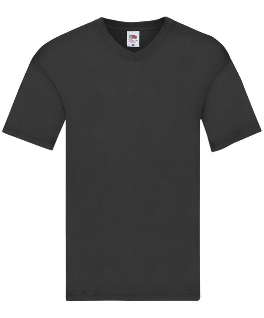 Fruit of the Loom SS068 Original v-neck T in Black*