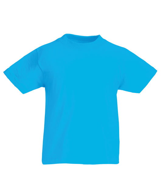 Fruit of the Loom SS088 Kids original T in Azure Blue