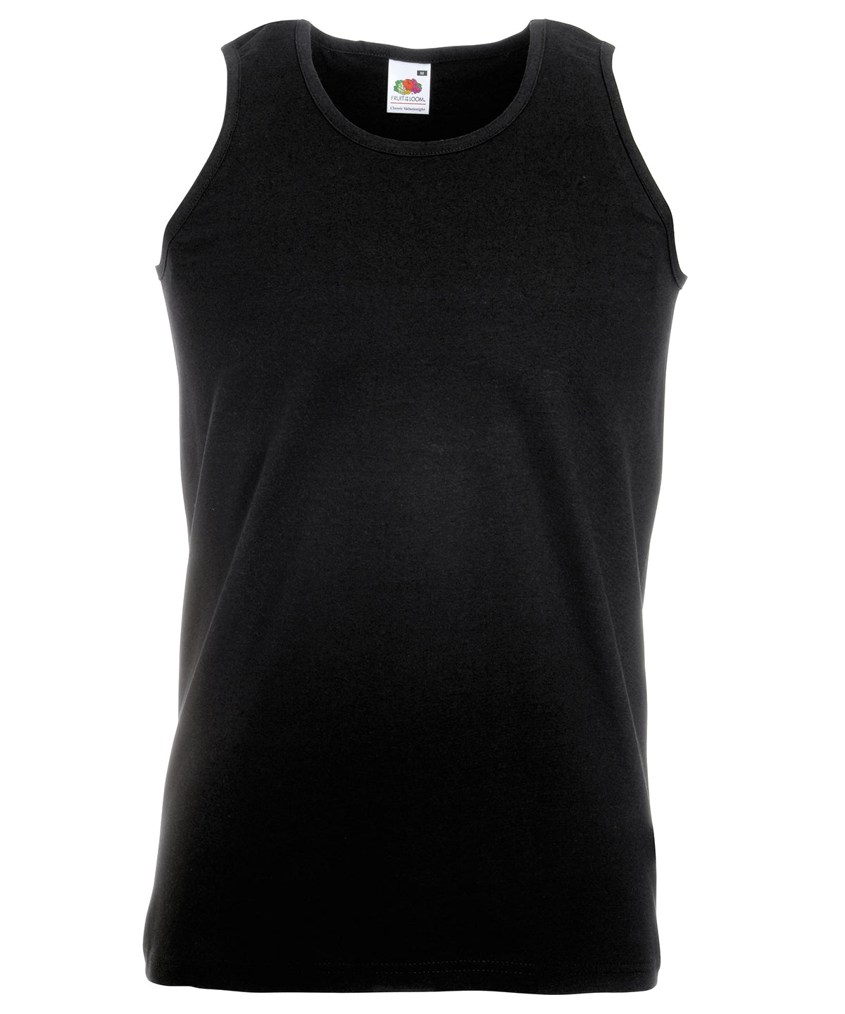 Fruit of the Loom SS100 Valueweight athletic vest in Black*