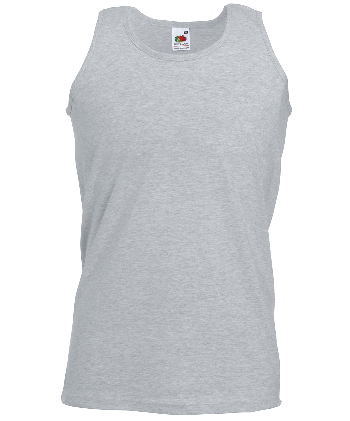 Fruit of the Loom SS100 Valueweight athletic vest in Heather Grey*