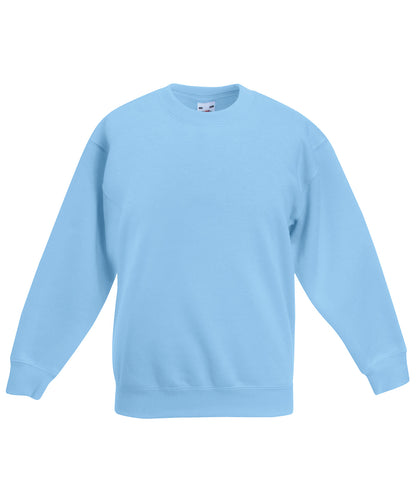Fruit of the Loom SS201 Kids classic set-in sweatshirt in Sky Blue