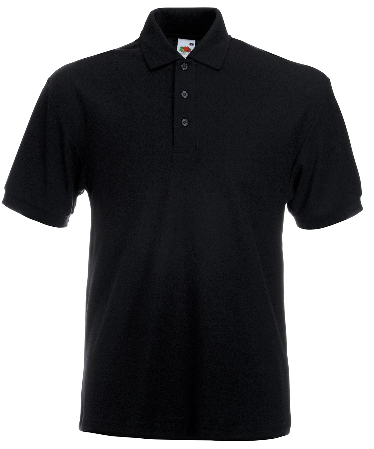 Fruit of the Loom SS204 Heavyweight 65/35 polo in Black*