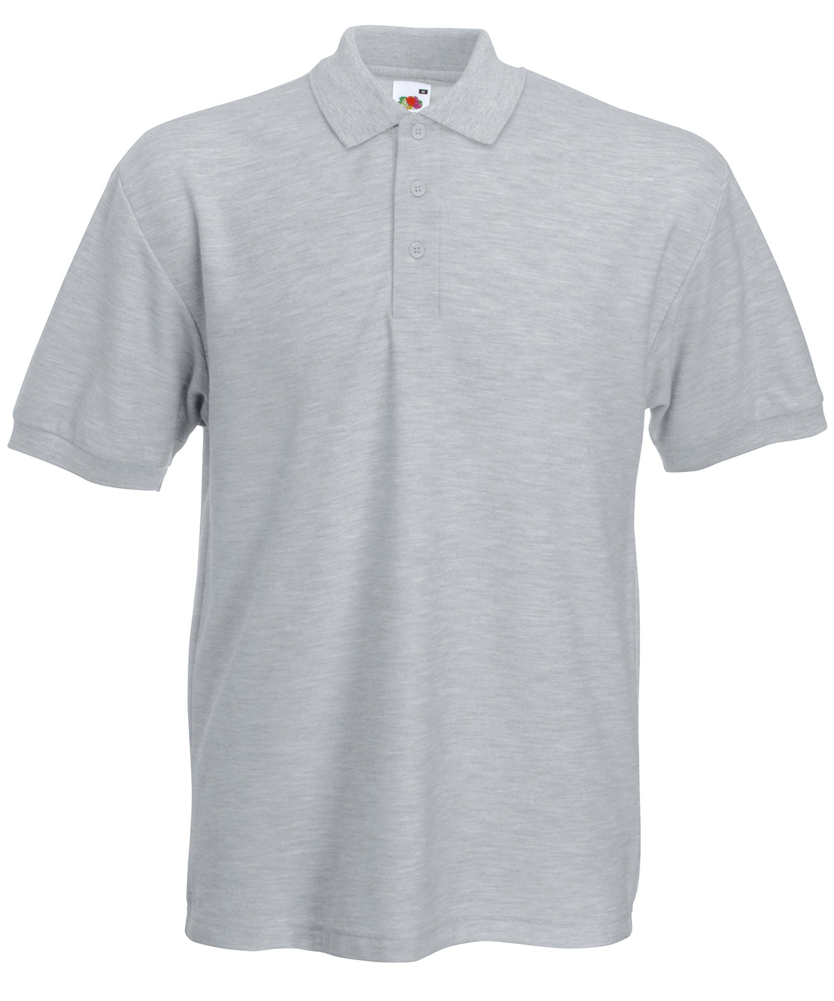 Fruit of the Loom SS204 Heavyweight 65/35 polo in Heather Grey*