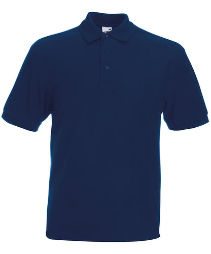 Fruit of the Loom SS204 Heavyweight 65/35 polo in Navy*