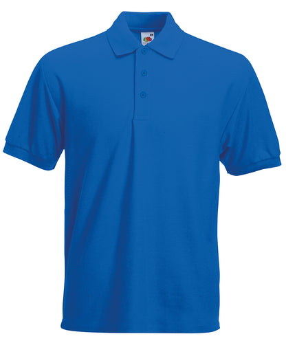 Fruit of the Loom SS204 Heavyweight 65/35 polo in Royal Blue