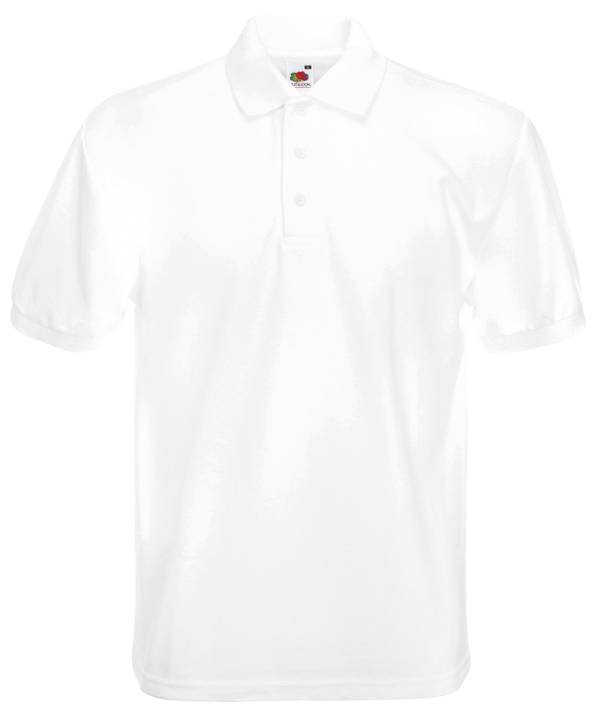 Fruit of the Loom SS204 Heavyweight 65/35 polo in White*