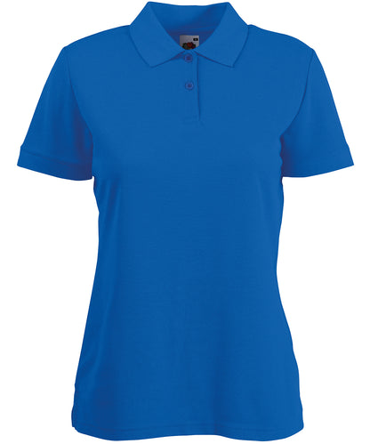 Fruit of the Loom SS212 Women's 65/35 polo in Royal Blue
