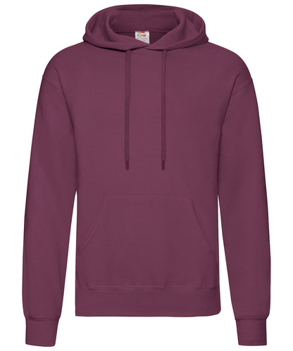 Fruit of the Loom SS224 Classic 80/20 hooded sweatshirt in Burgundy*