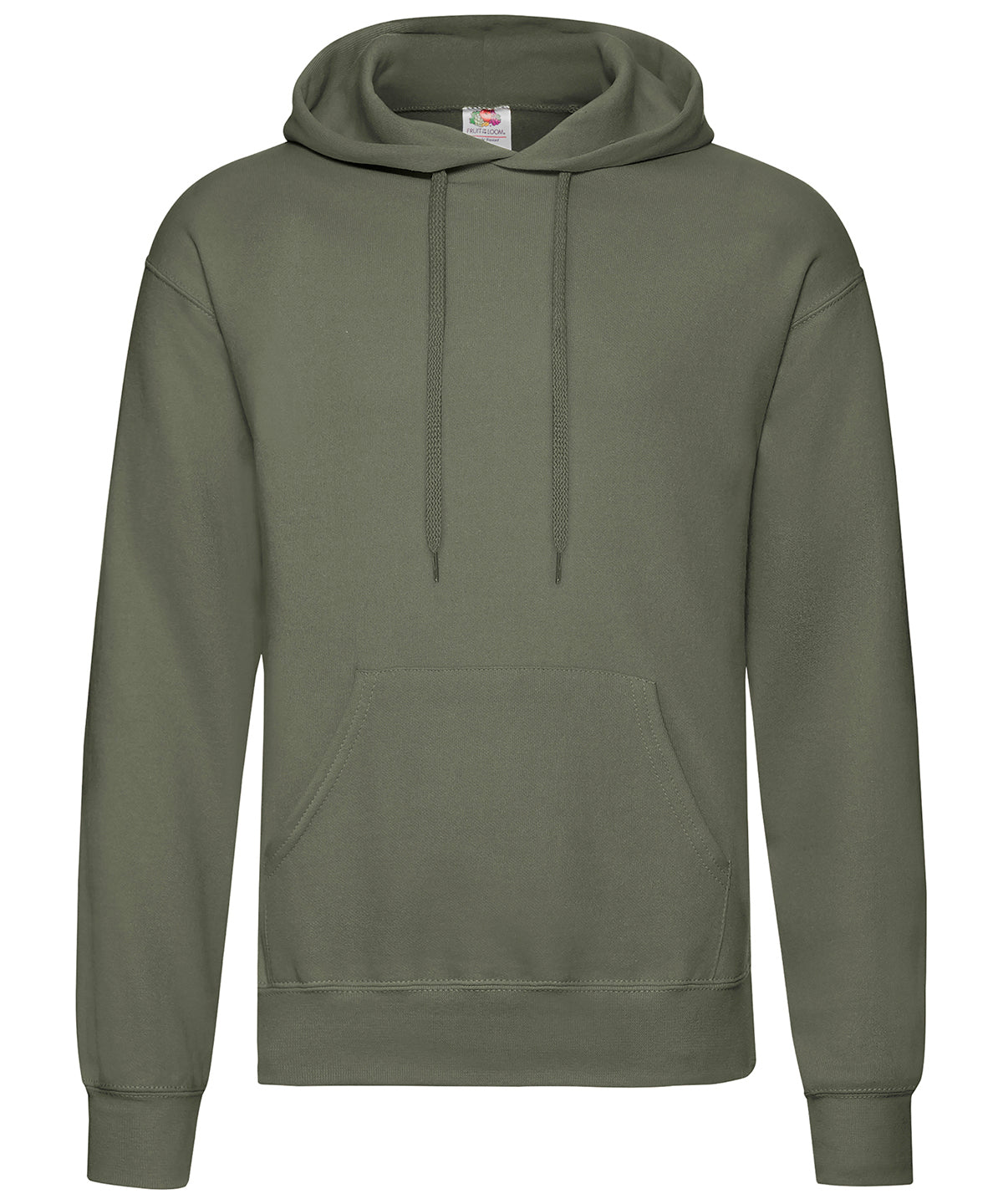 Fruit of the Loom SS224 Classic 80/20 hooded sweatshirt in Classic Olive*