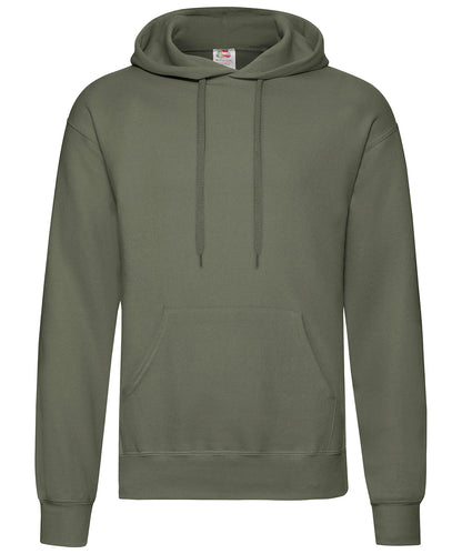 Fruit of the Loom SS224 Classic 80/20 hooded sweatshirt in Classic Olive*