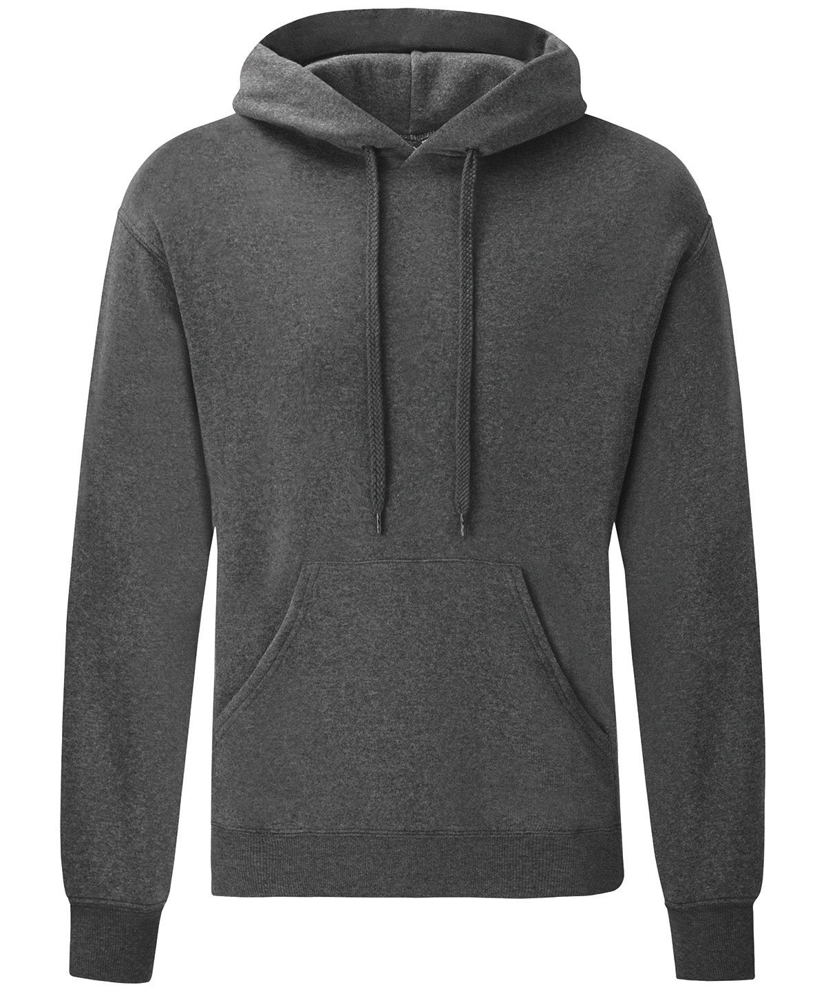 Fruit of the Loom SS224 Classic 80/20 hooded sweatshirt in Dark Heather Grey