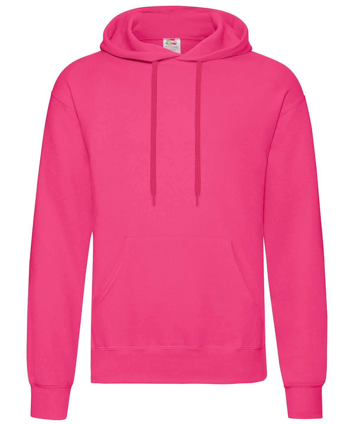 Fruit of the Loom SS224 Classic 80/20 hooded sweatshirt in Fuchsia