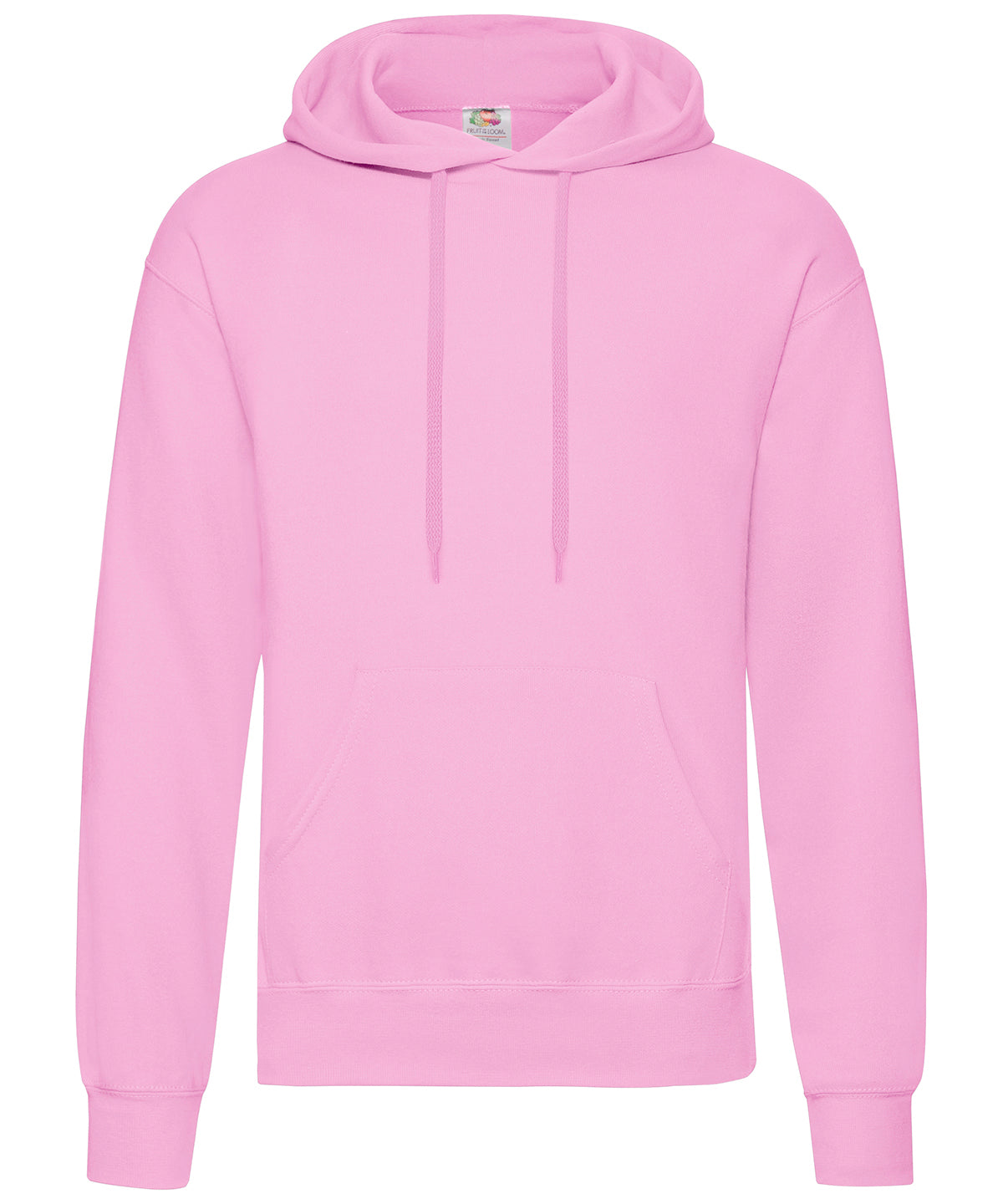 Fruit of the Loom SS224 Classic 80/20 hooded sweatshirt in Light Pink