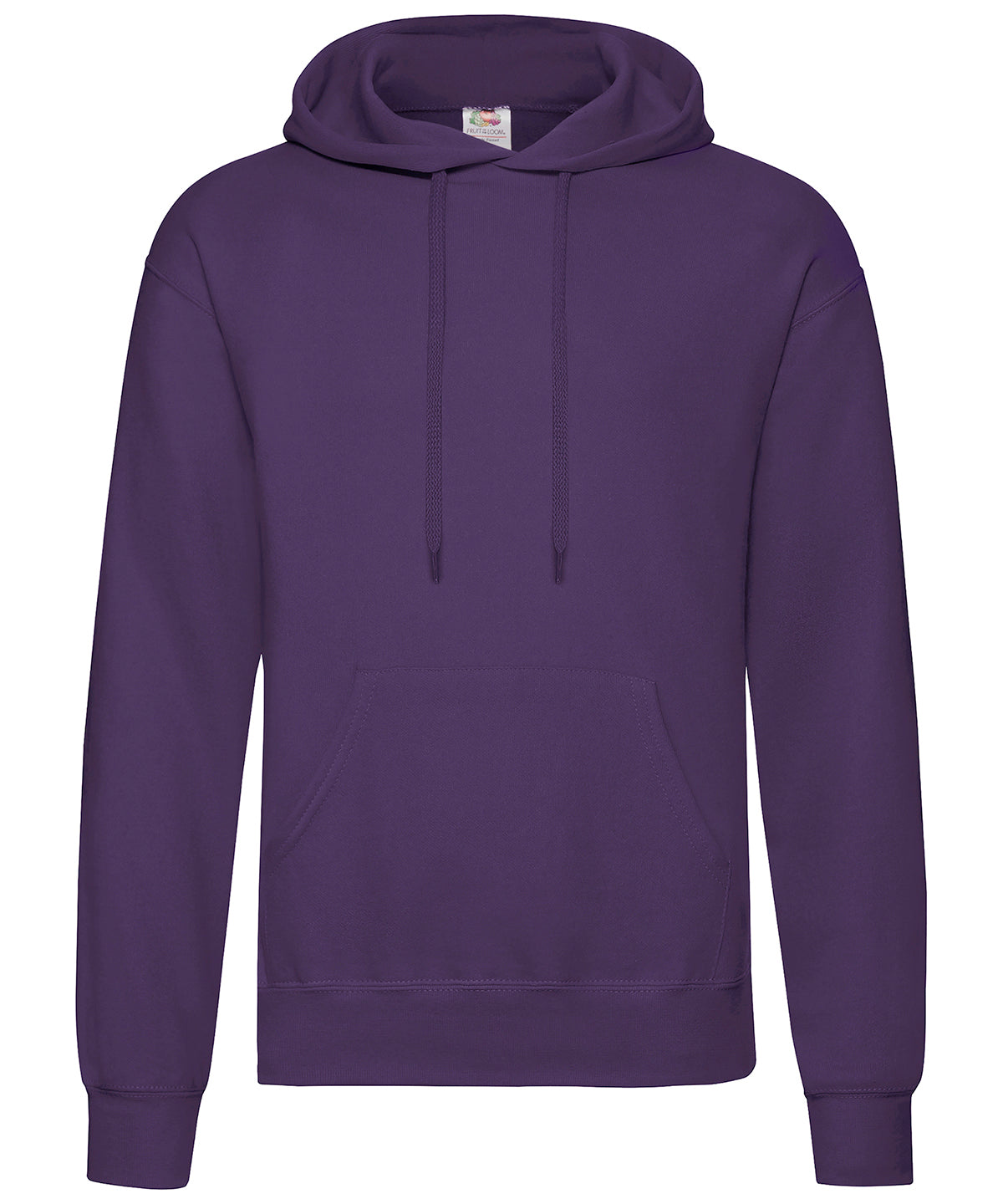 Fruit of the Loom SS224 Classic 80/20 hooded sweatshirt in Purple