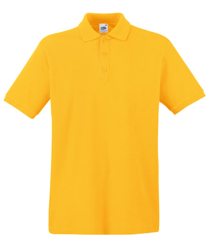 Fruit of the Loom SS255 Premium polo in Sunflower