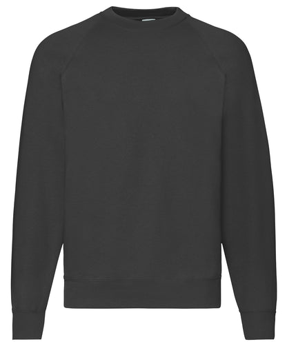 Fruit of the Loom SS270 Classic 80/20 raglan sweatshirt in Black*†