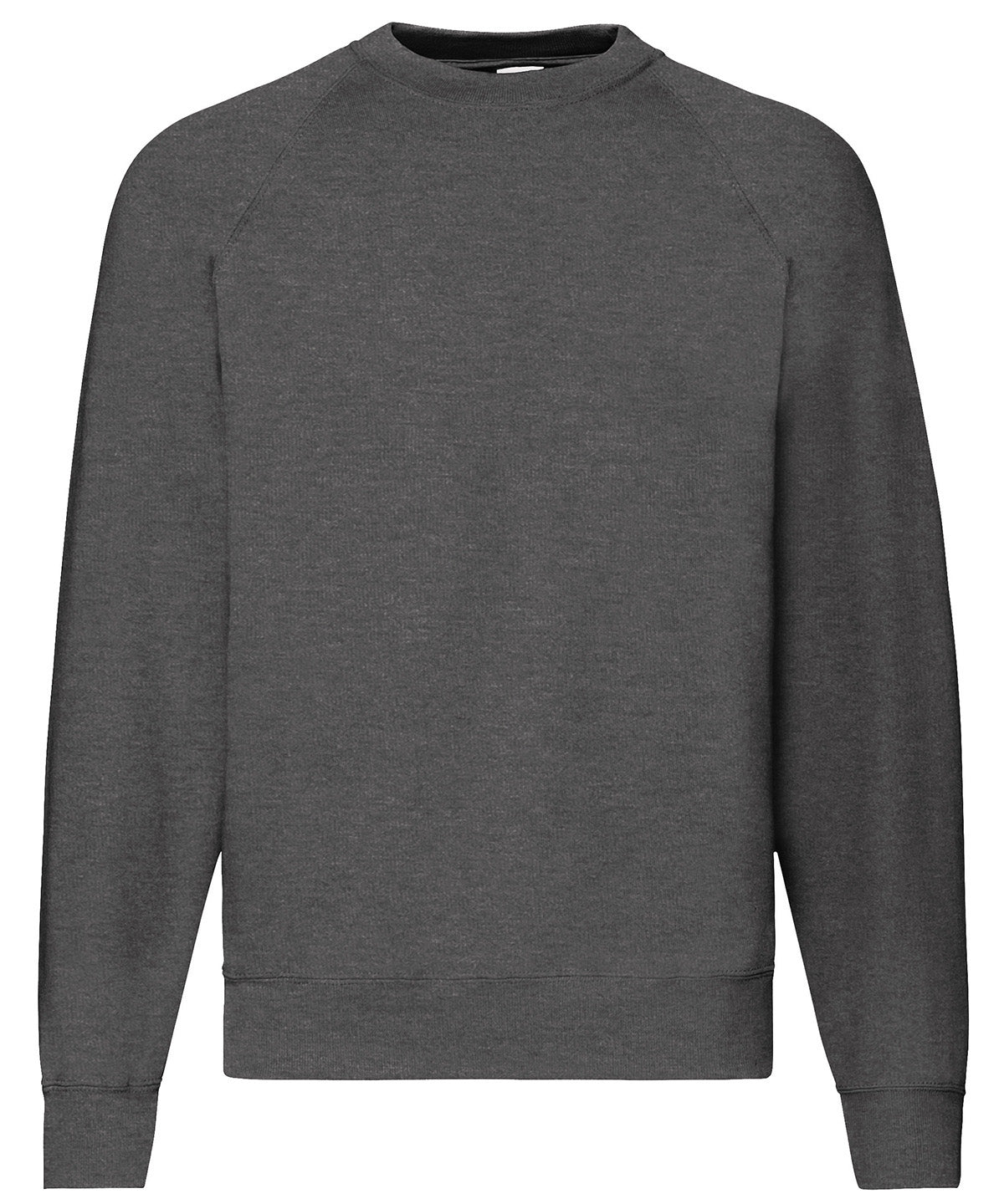 Fruit of the Loom SS270 Classic 80/20 raglan sweatshirt in Dark Heather Grey