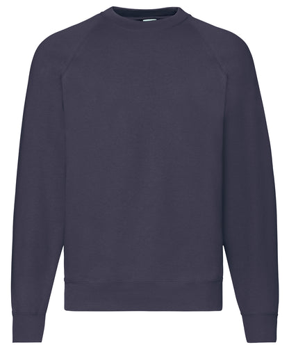 Fruit of the Loom SS270 Classic 80/20 raglan sweatshirt in Deep Navy*†