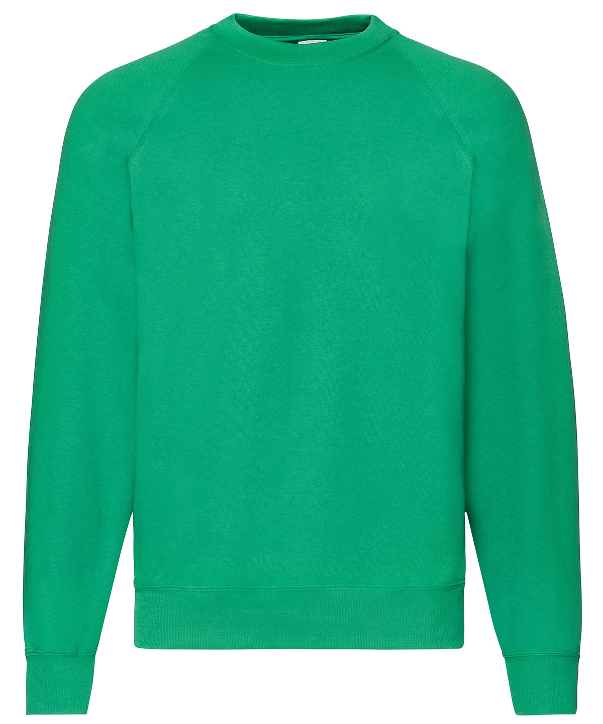 Fruit of the Loom SS270 Classic 80/20 raglan sweatshirt in Kelly Green