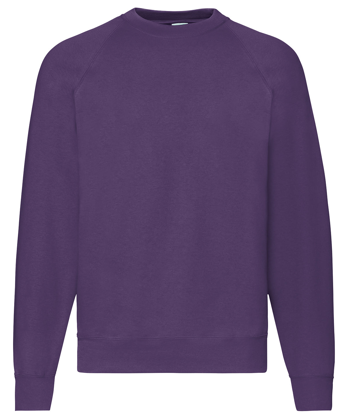 Fruit of the Loom SS270 Classic 80/20 raglan sweatshirt in Purple