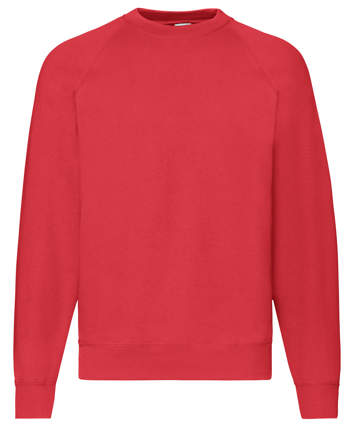 Fruit of the Loom SS270 Classic 80/20 raglan sweatshirt in Red