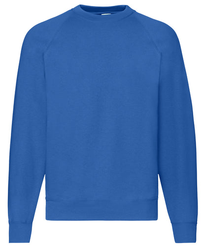 Fruit of the Loom SS270 Classic 80/20 raglan sweatshirt in Royal Blue