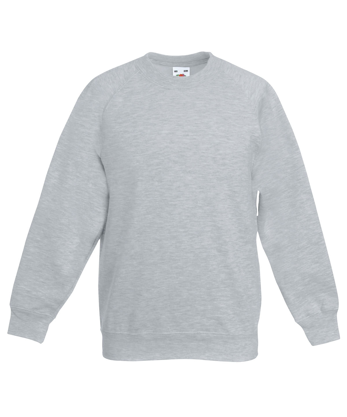 Fruit of the Loom SS271 Kids classic raglan sweatshirt in Heather Grey