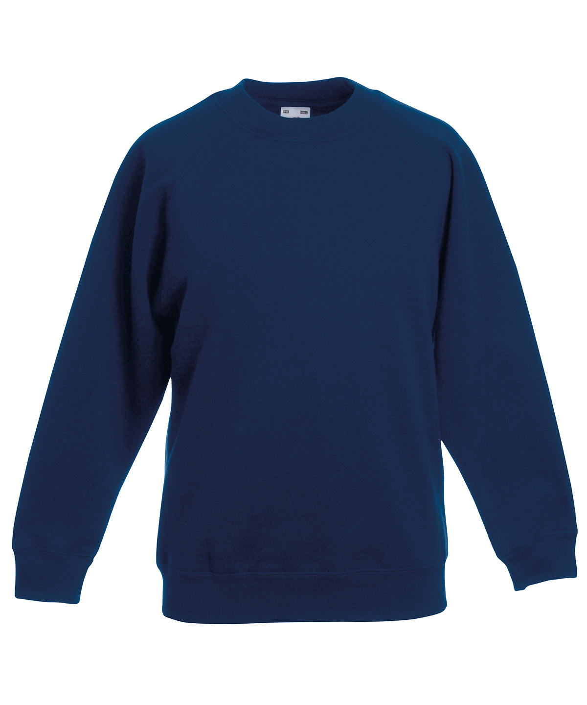 Fruit of the Loom SS271 Kids classic raglan sweatshirt in Navy